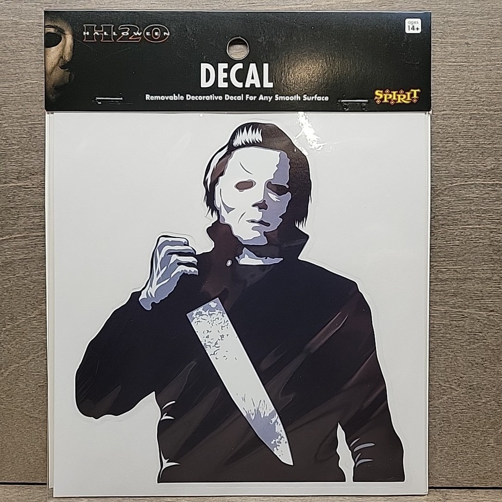 Halloween Michael Myers with Knife Mask Decal H20 Movie For Car Computer Laptop